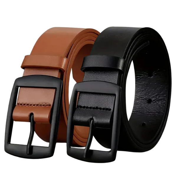 The Blacksmith Belt – High-Quality Leather with Matte Metal Pin Buckle