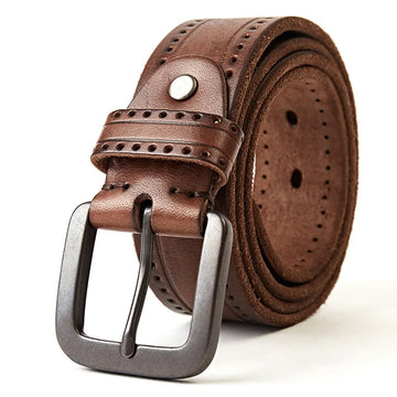 The Whitfield - Mens Genuine Leather Belt | Cowhide Pin Belt