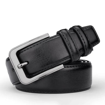 The Fairmont – Vintage Faux Leather Belt with Alloy Pin Buckle