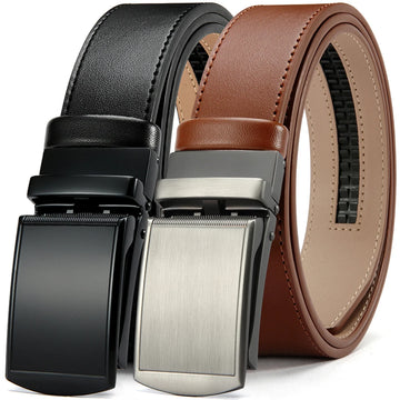 Metal Buckle Leather Belt