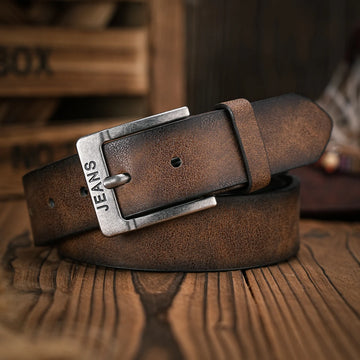 The Billy Jeans - Retro Western Leather Belt for Men