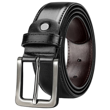 Classic Black Leather Belt