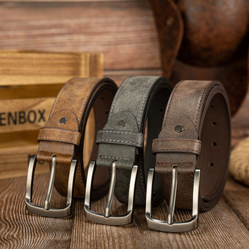 The Ashford - Vintage PU Leather Belt for Men & Women