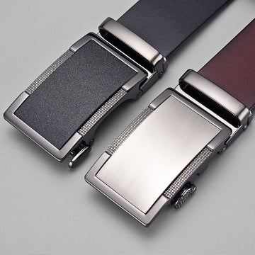 The SlideMark- Mens Genuine Leather Belt | Automatic Buckle