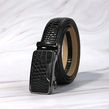 The Caiman - Mens Faux Leather Belt | Alligator Ratchet Belt
